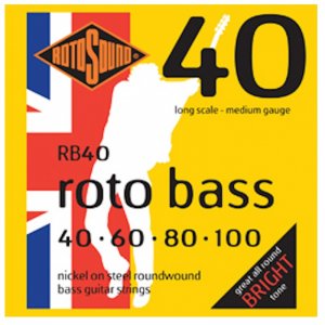 Rotosound RB40 Roto Bass, Electric Bass Guitar Strings 40-100